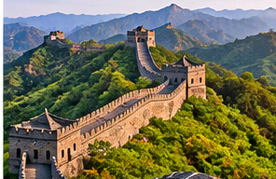 Gran Muralla China entre montañas