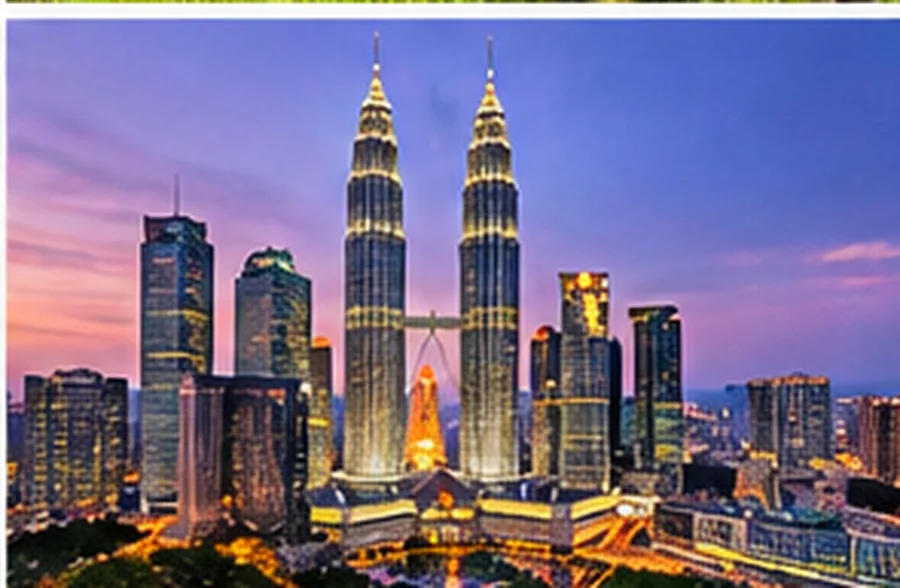 Torres Petronas al atardecer